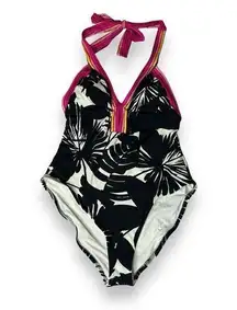 $172 NWT TRINA TURK Lennox Plunge One-Piece Swimsuit Choose Size 10