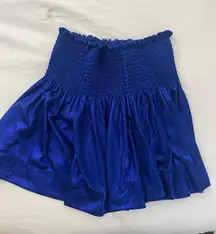 , blue metallic Skirt