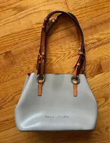 Dooney & Bourke small Briana Shoulder Tote Bag  in Elephant and Pink