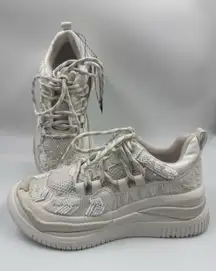 FARM Rio Women's Lace Up Low Top Chunky Platform Sneakers Size 8