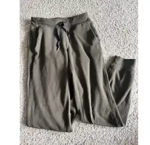 Lululemon Stretch High Rise Jogger Pant Olive Green Size 4 EUC Athleisure Lounge