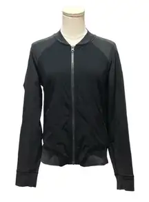 Lululemon Women’s Black Full Zip Faded Black Jacket Size 8 Stretch Casual