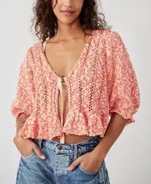 FREE PEOPLE Yesterday Cardi / Melon NWT