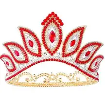 Ruby and Diamond Crown Tiara Custom Made