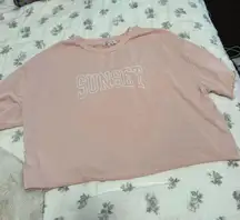 Francesca’s oversized cropped tee