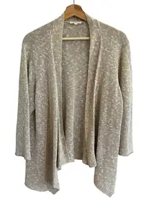 Eileen Fisher Womens  Linen Open Cardigan Sweater Size 1X Neutral Office Capsule