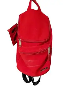 Jansport Red Mini Backback Travel Shoulderbag Accessory Double Zip