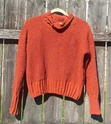 Hippie Rose Burnt Orange Turtleneck Sweater | S