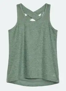 We Wander WeFlex Crossover Cut-Out Tank Top – Dark Green – Size XL - NWT