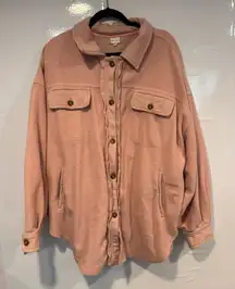 Altar'd State Blush Pink Fleece Heavyweight Jacket