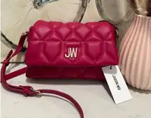 JASON WU  quilted vegan leather fuchsia crossbody bag ♥️