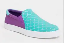 Disney Sz 8W Women's The Little Mermaid Ariel Slip On Sneaker