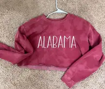 Comfort Colors Crimson Tide Alabama Cropped Sweatshirt