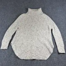 Free People Oversized Wool Blend Knit Turtleneck‎ Pullover Sweater - Womens XS