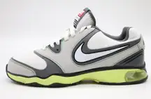Nike Air Complete TR Training Shoe White Gray Sneaker Shoes Lime Accents Active