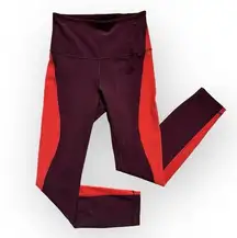 Lululemon  Kick Serve Sweat Tight 25" inBordeaux Drama Vivid Flame White Size 4