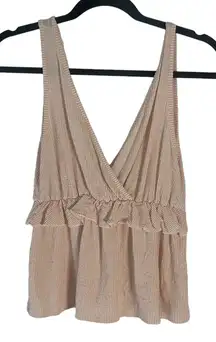 Caution To The Wind Women's Size‎ Small Double V Neck Girly Coquette Top