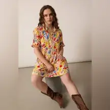 Vibrant Floral Mini Dress