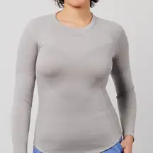 Clove Women's Featherlite Underscrub Women’s Crewneck Long sleeve Gray Size M‎