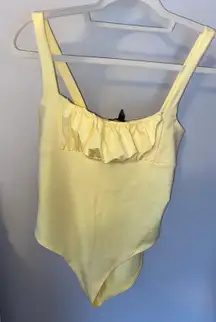 Forever 21 Yellow Bodysuit