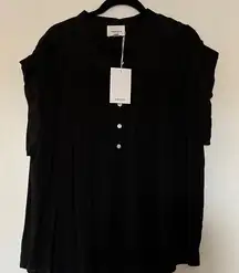 Andree Elegant Black Blouse Size 1X NWT