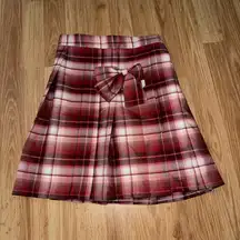 Cherry Red Midi Skirt