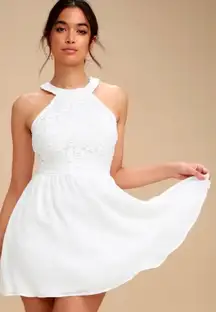 Lulus Lovers Game Skater Dress Size Medium NWT