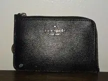 Kate Spade  Darcy Medium L-Zip Card Holder With Key Ring Black