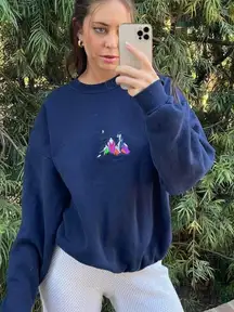 Vintage Three wise men Christian navy blue crewneck women’s size medium 