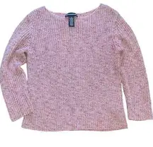 Norton McNaughton Womens Size Medium Boat Neck Mauve Sweater