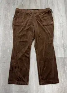 Juicy By Juicy Couture Brown Velour Track Pants - Size 2x