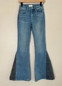 Shyanne Super Flare pattern Jeans sz 25 x 34  Boot Barn Country Outfitter