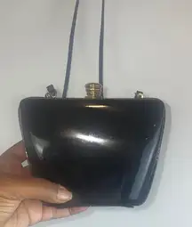 Vintage Tortoise Brown Black Mini Crossbody Handbag