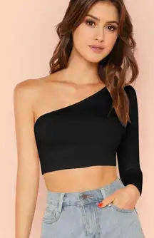 One Shoulder Crop Top