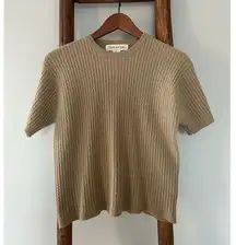 Jones New York  soft cable knit top in olive green, Size M