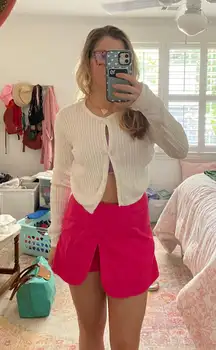 Front Pocket Pink Skort