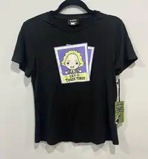 BEETLEJUICE X UNIQUE VINTAGE BLACK BEETLEJUICE POLAROID FITTED TEE size M