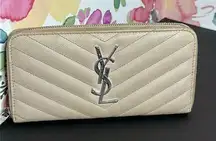 💯Authentic YSL Full Zipped Long Wallet🍀