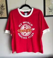 Disney × Junk Food Toy Story Aliens Pizza Planet Cropped Tee –Disney Parks Style