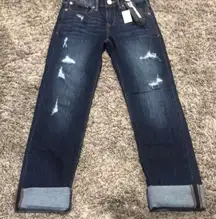 Brand new size 00 mid rise cropped  jeans!  $65 on sale for $40.99