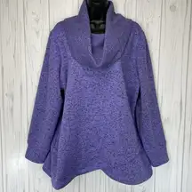 Ideology  purple cow neck sweatshirt size 2X