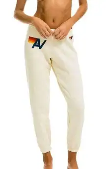 Aviator Nation  sweatpants in cream