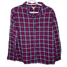 Woolrich  red plaid flannel shirt size XL