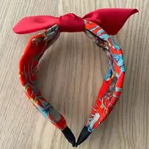 🆕Red Summer Multi-print Bow Knot Headband🆕