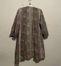 Artisan ny paisley, floral festival, BoHo cottage, core robe size large ￼