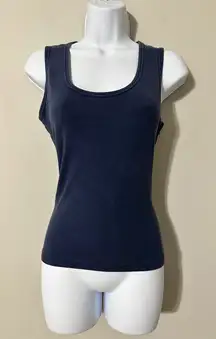 Victoria's Secret Underwear Navy Ribbed Tank Top Soft Sexy Essential Size Medium