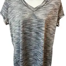 Xersion Grey Stripes XL Active T Shirt