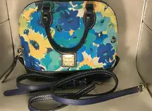 RareModern Vintage Beautiful Coach Floral Print Bitsy Satchel Crossbody Handbag