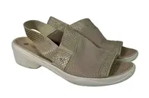 Women's Molly Slingback Casual Beige Tan Pull On Comfort Sandal Shoes 9.5M