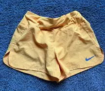 Neon Orange Dri-Fit Running Shorts